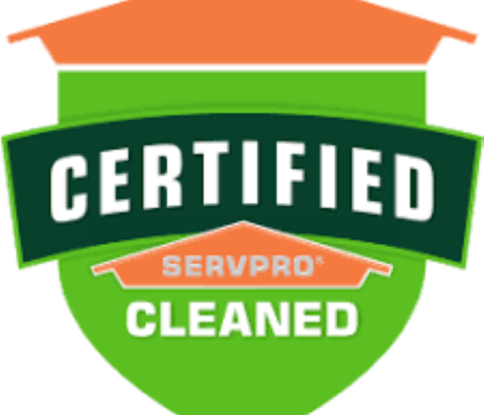 A picture of the Certified: SERVPRO Cleaned logo