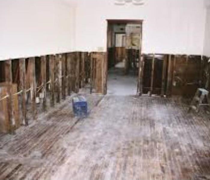 A picture of a flooded home
